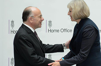 Rencontre avec Mme Theresa MAY, Ministre de l’Intérieur du Royaume-Uni