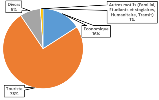 2.2 Répartition par motif de visas de court séjour délivrés en 2024