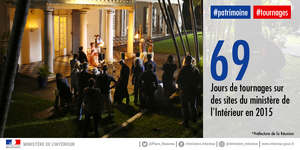 69 jours de tournages sur des sites du ministère de l'Intérieur en 2015