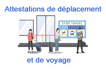 Attestations de déplacement et de voyage