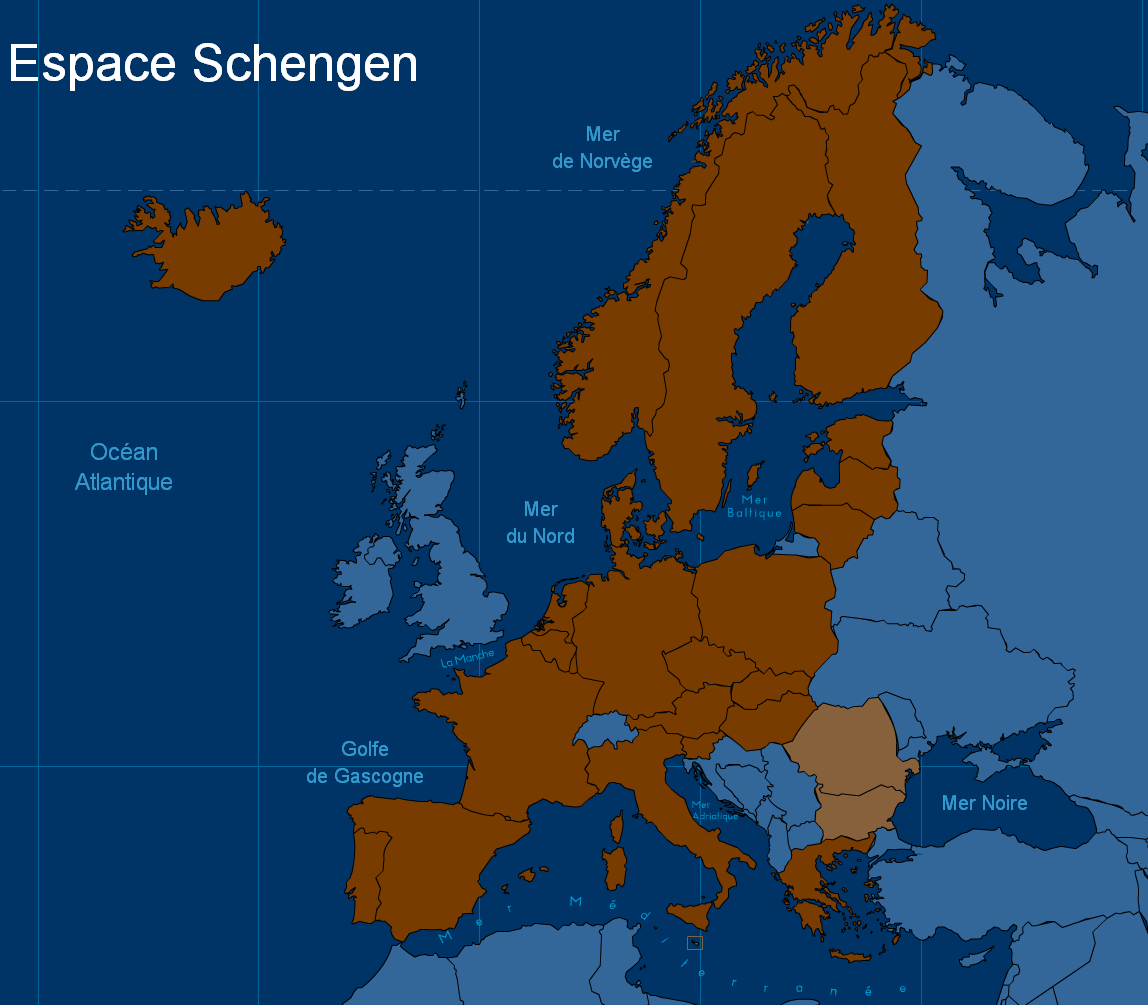 L’espace Schengen / La circulation transfrontière / Europe et