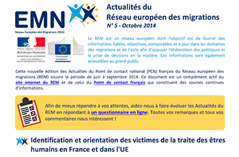 Actualités du Réseau européen des migrations n°5 - octobre 2014