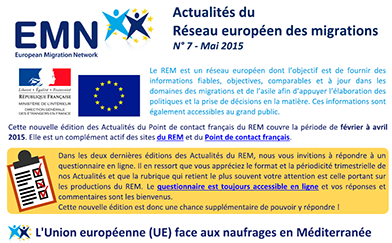 Actualités du Réseau européen des migrations n°7 - mai 2015
