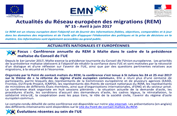 Actualités du Réseau européen des migrations n°15 - Avril-Juin 2017