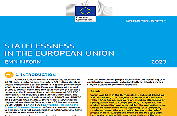 Note de synthèse sur l’apatridie dans l’Union européenne 