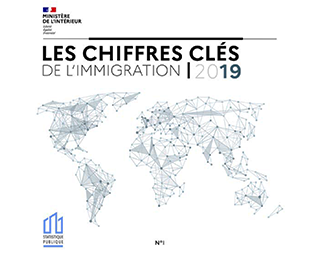 Couverture Les chiffres clés de l'immigration 2019 en 28 fiches 